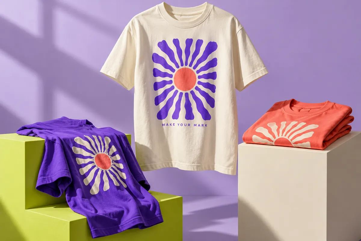 Original graphic T-shirts with expressive art and bold colour